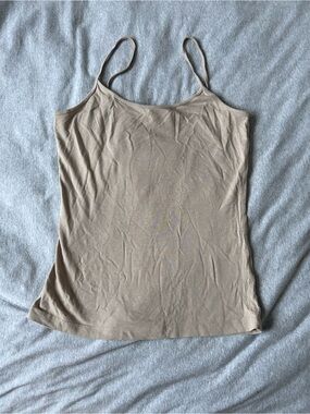 H&M Beige/Taupe Spaghetti Strap Tank Top